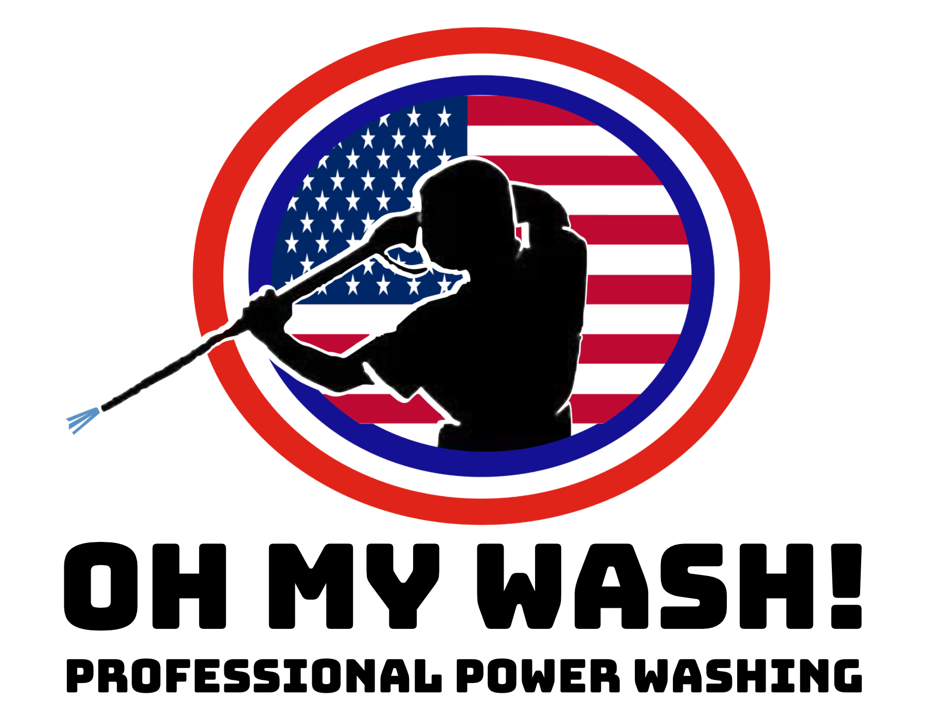 Oh My Wash Professional Power Washing Company Logo